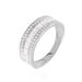 Bague Agathon Or Blanc Oxyde De Zirconium