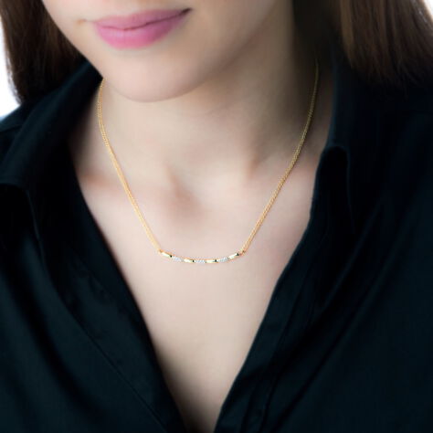 Collier Or Jaune Diamant - Colliers doubles et triples chaînes Femme | Histoire d’Or