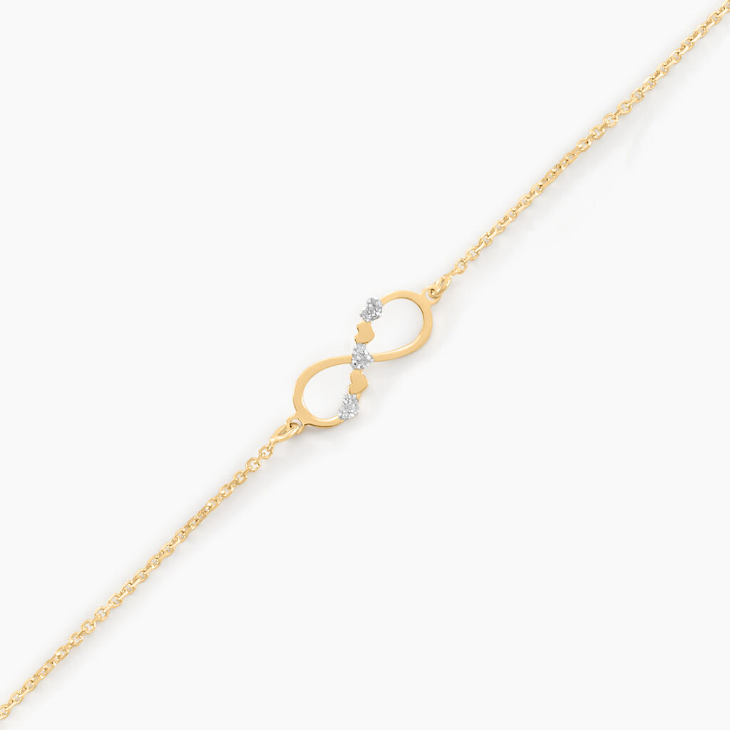 Bracelet Thyra Or Jaune - Bracelets Coeur Femme | Histoire d’Or