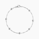 Bracelet Amarylis Argent Blanc - Bijoux sans pierre Femme | Histoire d&rsquo;Or