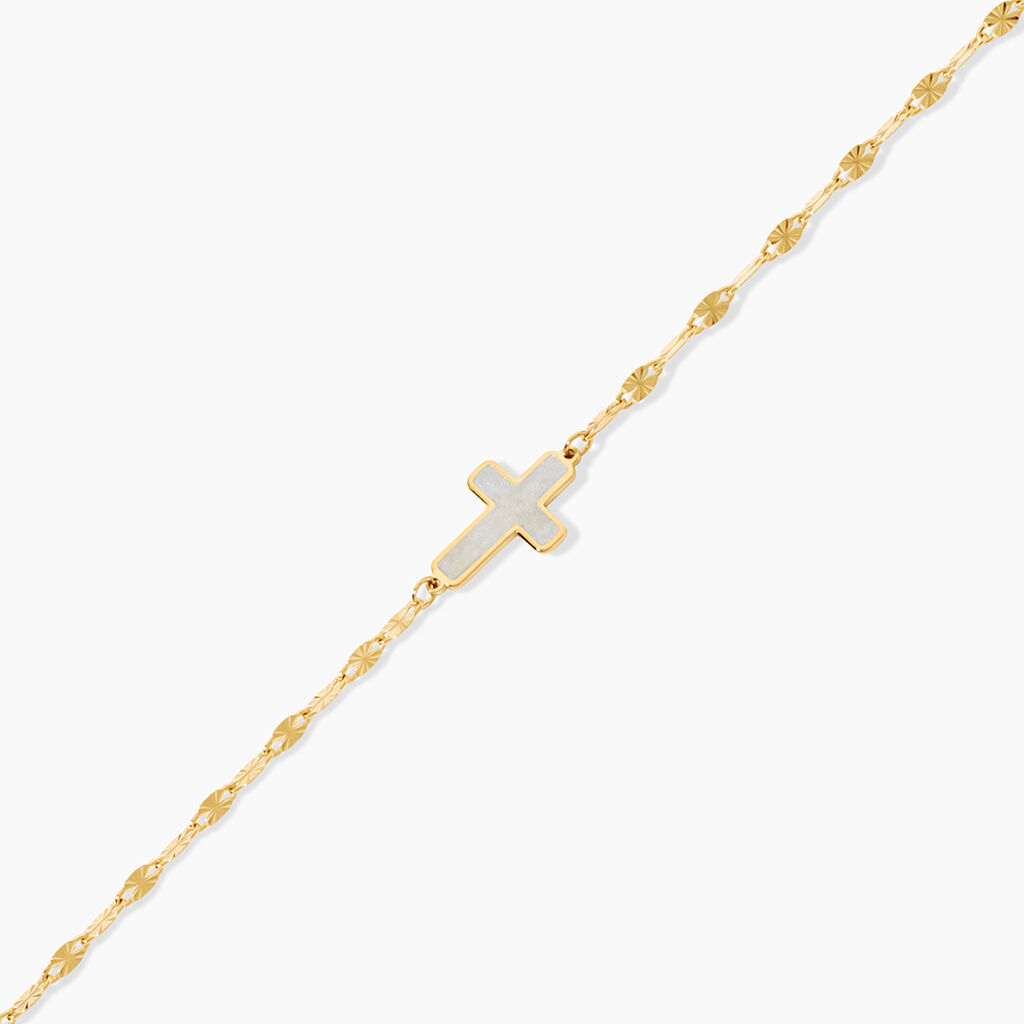 Bracelet Crescentius Argent Dor&eacute; A L'Or 750/1000 - Bijoux sans pierre Femme | Histoire d&rsquo;Or