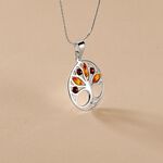 Collier Argent Blanc Odaya Ambre - Colliers fantaisie Femme | Histoire d&rsquo;Or