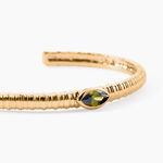 Bracelet Jonc Angelica Plaque Or Jaune Oxyde De Zirconium - Bracelets joncs Femme | Histoire d&rsquo;Or