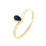 Bague Goutte Or Jaune Saphir