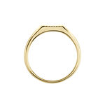 Chevaliere Plaqu&eacute; Or Erditse Oxyde De Zirconium - Bagues solitaires Femme | Histoire d&rsquo;Or