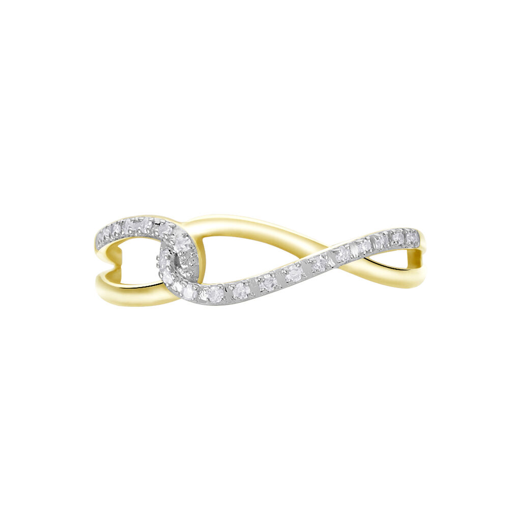 Bague Osanna Or Jaune Diamants - Bagues avec pierre Femme | Histoire d’Or