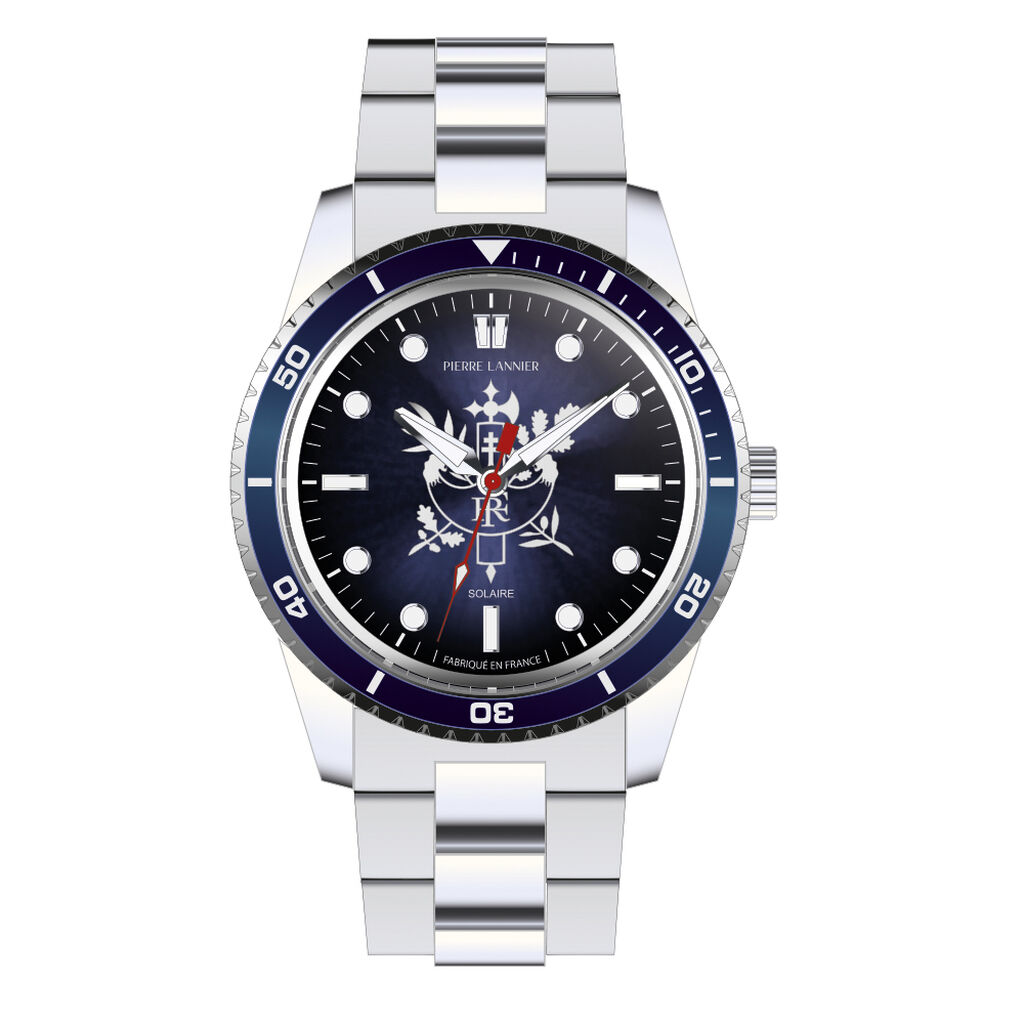 Montre Pierre Lannier Élysée Bleu - Montres Homme | Histoire d’Or