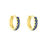 Cr&eacute;oles Andgelina Rondes Or Jaune Oxyde De Zirconium - Boucles d'oreilles cr&eacute;oles Femme | Histoire d&rsquo;Or