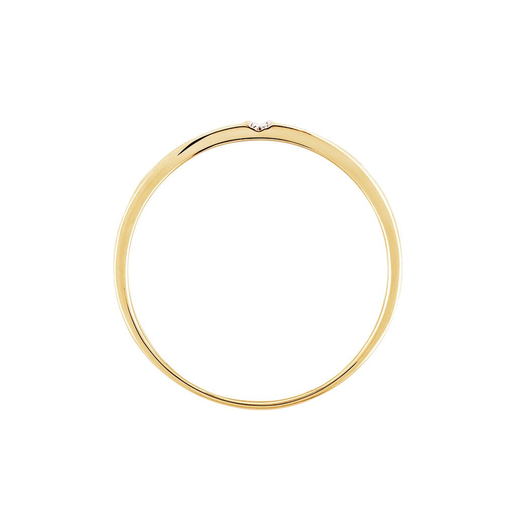 Bague Soha Or Jaune Diamant - Bagues avec pierre Femme | Histoire d&rsquo;Or