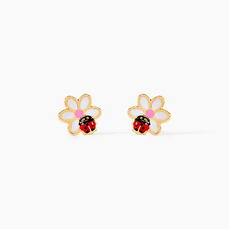 Boucles D'Oreilles Puces Chizoba Or Jaune - Clous d'oreilles Enfant | Histoire d&rsquo;Or