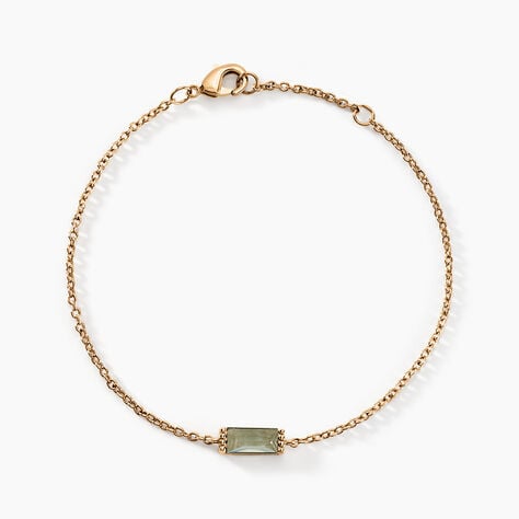 Bracelet Luccia Plaqu&eacute; Or Dor&eacute; Pierre D'imitation - Bracelets Femme | Histoire d&rsquo;Or