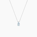 Collier Yrene Or Blanc Topaze - Colliers Femme | Histoire d&rsquo;Or