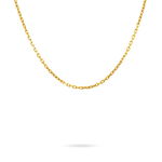 Cha&icirc;ne Igoa Maille For&ccedil;at Diamantee Or Jaune - Chaines Famille | Histoire d&rsquo;Or