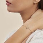 Bracelet Carmina Plaqu&eacute; Or Jaune Oxyde De Zirconium - Bracelets Femme | Histoire d&rsquo;Or