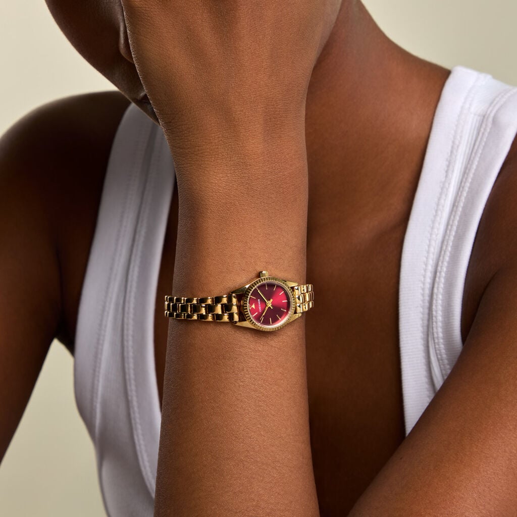 Montre Codhor Maddie Bordeaux - F&ecirc;te des m&egrave;res Femme | Histoire d&rsquo;Or