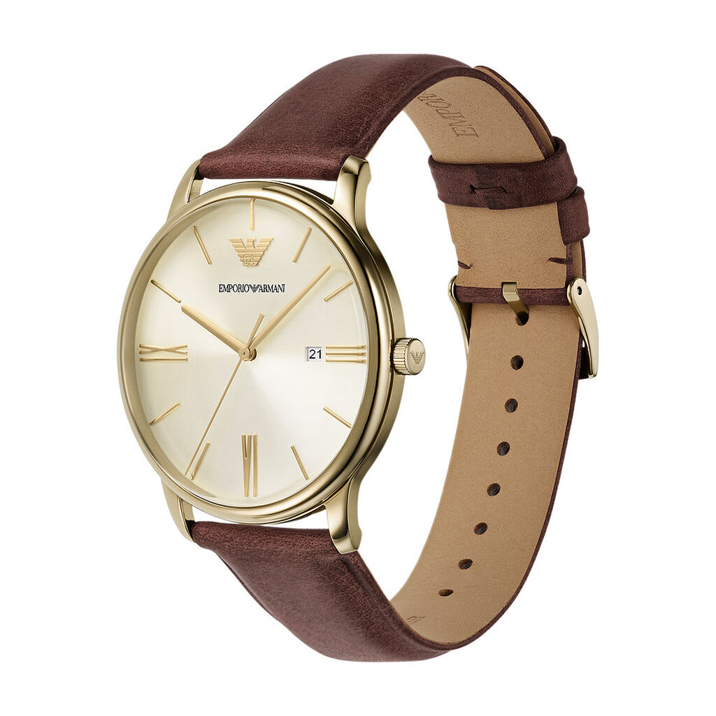 Montre Emporio Armani Doré - Montres Homme | Histoire d’Or