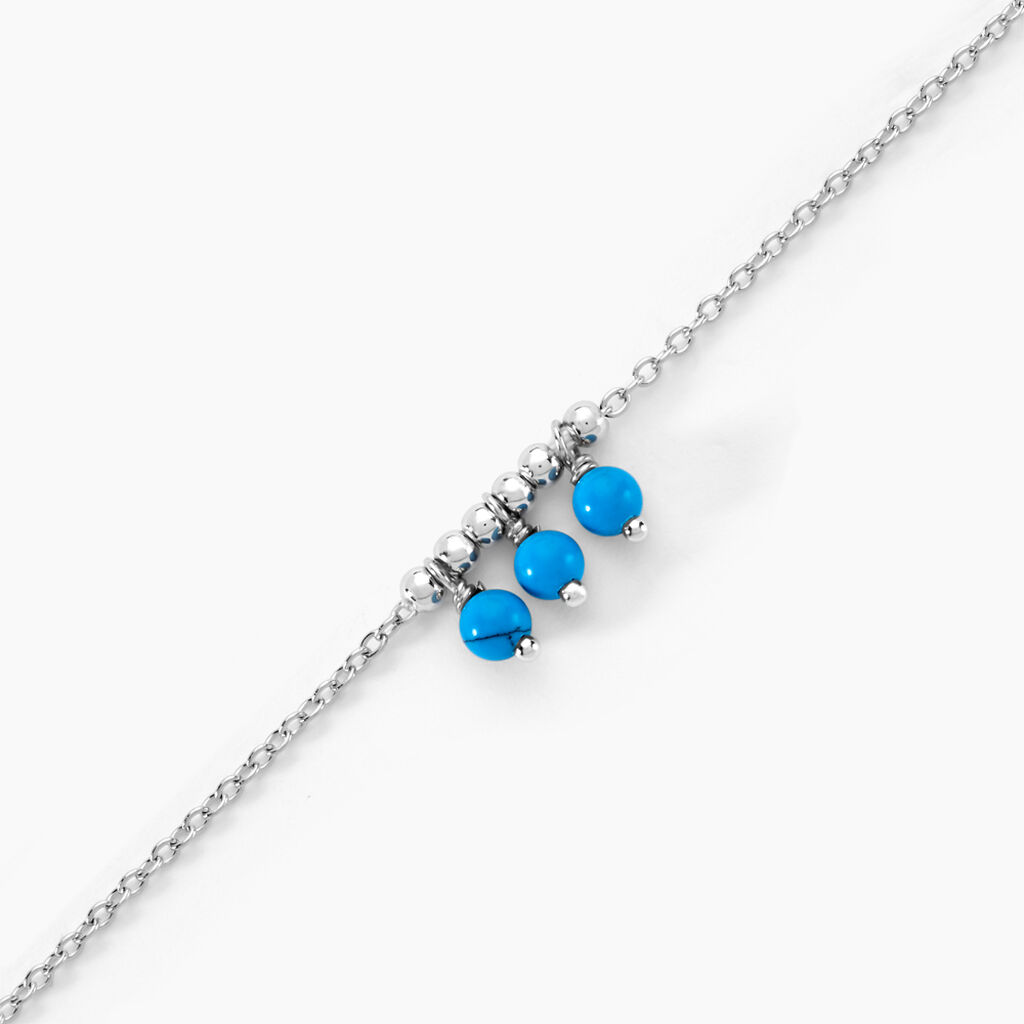 Bracelet Della Argent Blanc Turquoise - Bracelets Femme | Histoire d’Or
