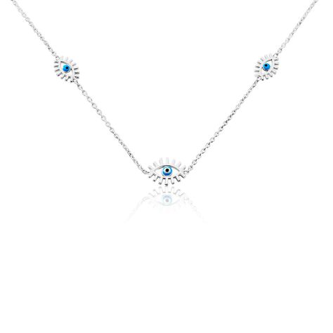 Collier Parad'eyes Argent Blanc - Colliers fantaisie Femme | Histoire d’Or