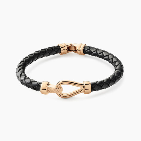 Bracelet Plaqué Or Steve Cuir - Bracelets cordon Homme | Histoire d’Or