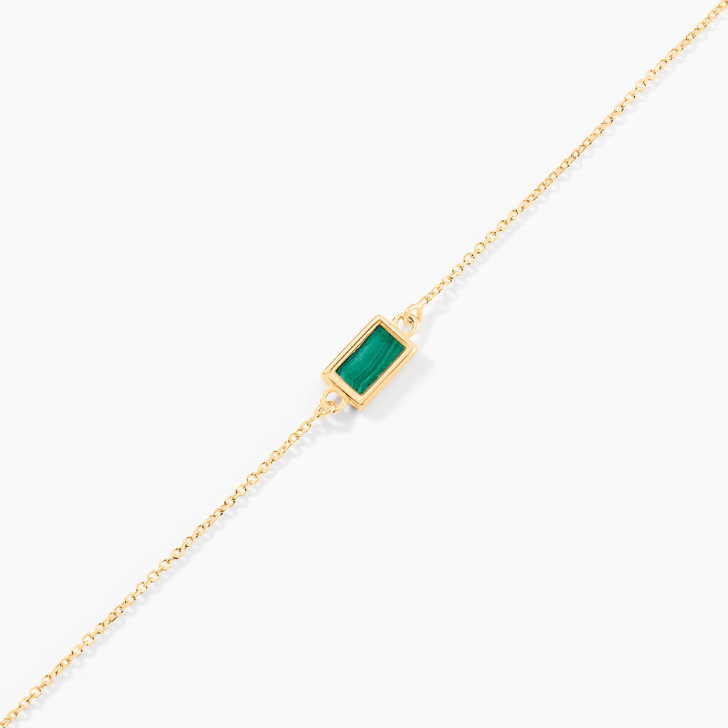 Bracelet Lucky Gems Or Jaune Malachite - Bracelets Femme | Histoire d&rsquo;Or