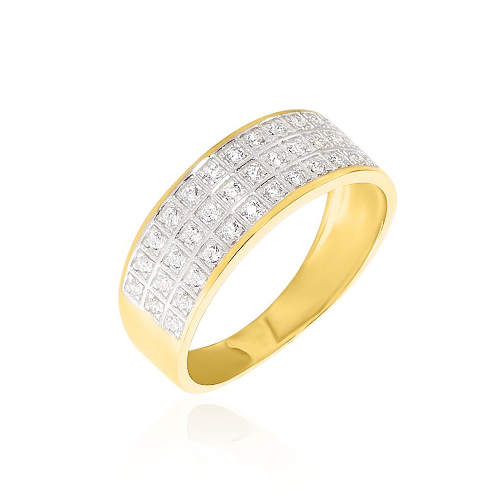 Bague Morjana Or Jaune Oxyde De Zirconium - Bagues avec pierre Femme | Histoire d’Or