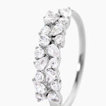 Bague Magma Argent Blanc Oxyde De Zirconium - Bagues avec pierre Femme | Histoire d&rsquo;Or