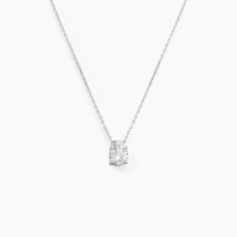 Collier Zilda Or Blanc Oxyde De Zirconium - Colliers Femme | Histoire d’Or