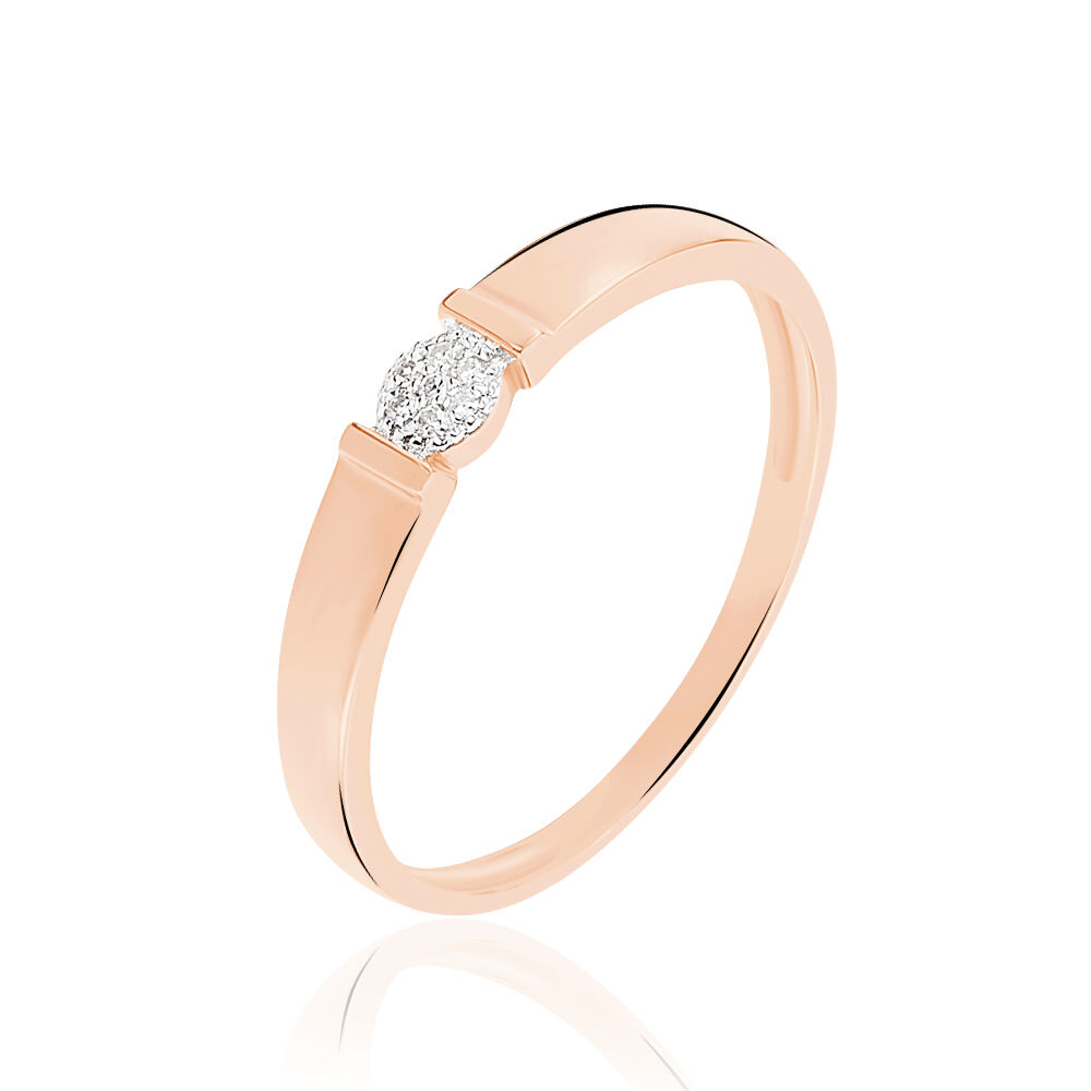 Bague or sales rose femme