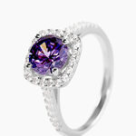 Bague Rio Argent Blanc Oxyde De Zirconium - Bagues solitaires Femme | Histoire d&rsquo;Or