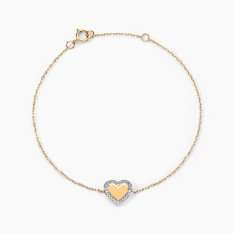 Bracelet Promesse Pour L'eternite Or Jaune Diamant - Bracelets Naissance Femme | Histoire d’Or