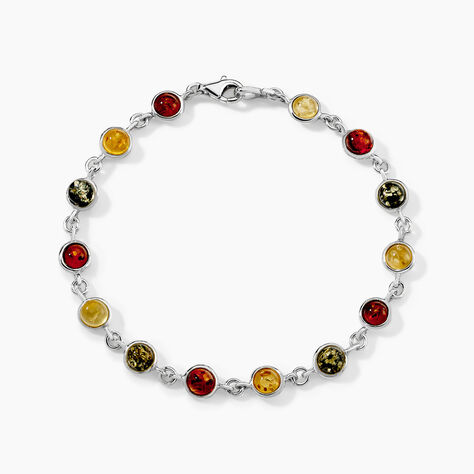 Bracelet Argent Blanc Rosalie Ambres - Bracelets Femme | Histoire d&rsquo;Or