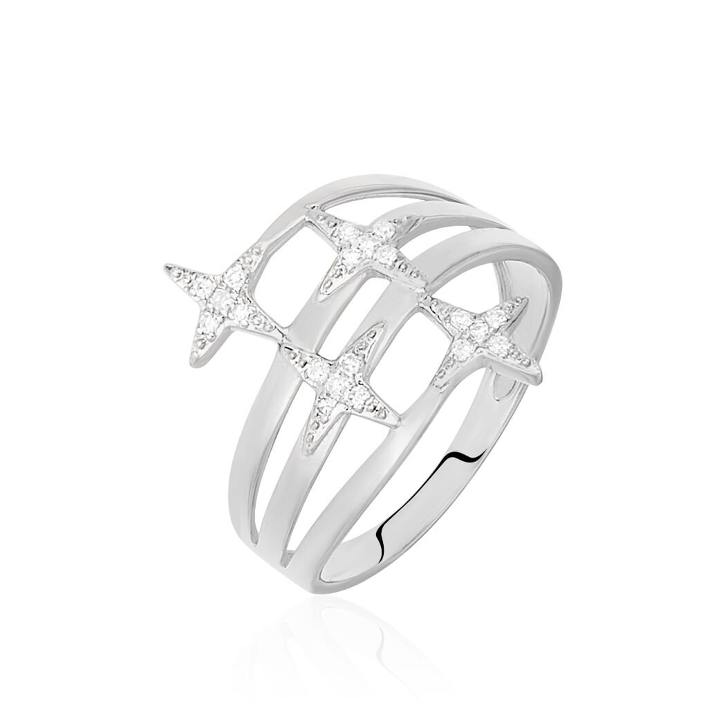 Bague Danilana Or Blanc Diamant - Bagues avec pierre Femme | Histoire d&rsquo;Or