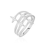 Bague Danilana Or Blanc Diamant - Bagues avec pierre Femme | Histoire d&rsquo;Or