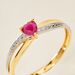 Bague Skylar Or Bicolore Rubis Diamant