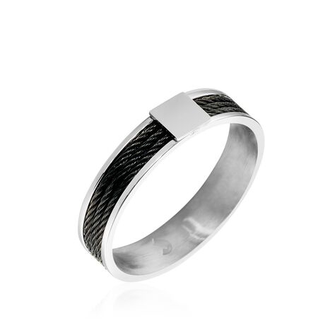 Bague Gaetane Acier Blanc - Bagues Homme | Histoire d’Or