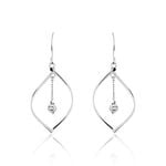 Boucles D'oreilles Pendantes Melaine Argent Blanc - Boucles d'oreilles fantaisie Femme | Histoire d&rsquo;Or