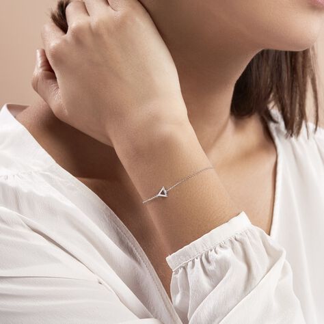 Bracelet Anna Argent Blanc Oxyde De Zirconium - Bracelets Femme | Histoire d’Or