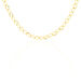 Collier Joice Maille Alternée Et Godronne Or Jaune - Chaines Femme | Histoire d’Or