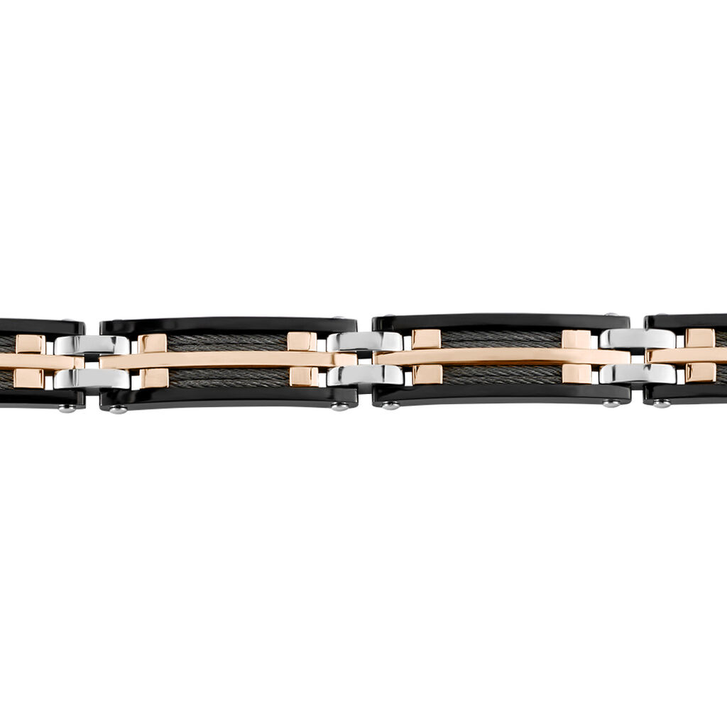 Bracelet Jourdan Priam Acier Bicolore - Bracelets Homme | Histoire d’Or