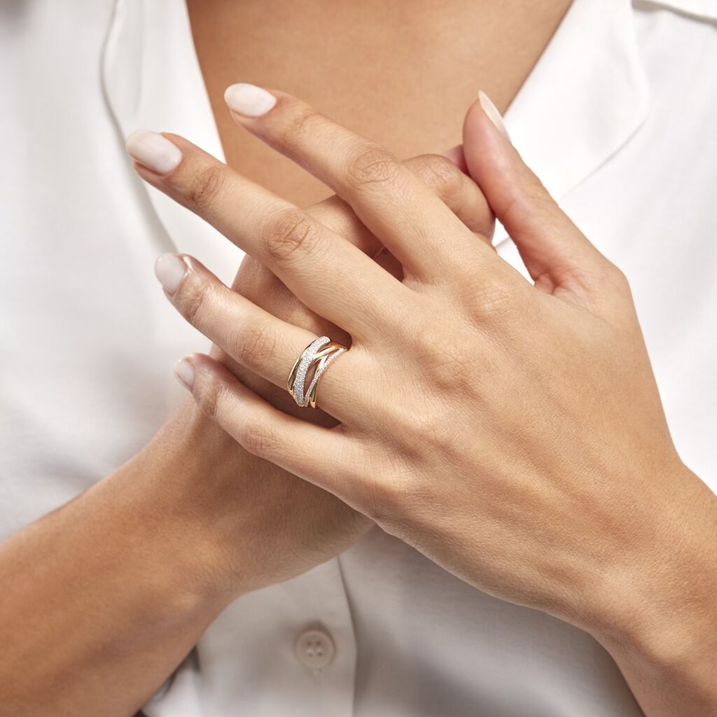 Bague Elodea Or Jaune Diamant - Bagues avec pierre Femme | Histoire d’Or