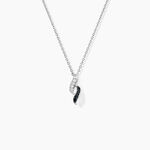 Collier Sylvie Argent Blanc Oxyde De Zirconium - Colliers fantaisie Femme | Histoire d&rsquo;Or