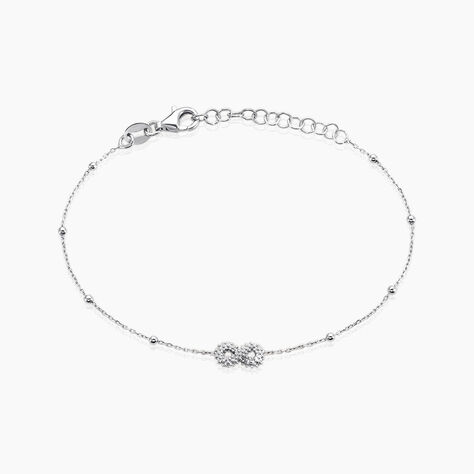 Bracelet Liz&eacute;a Argent Blanc - Bracelets Femme | Histoire d&rsquo;Or