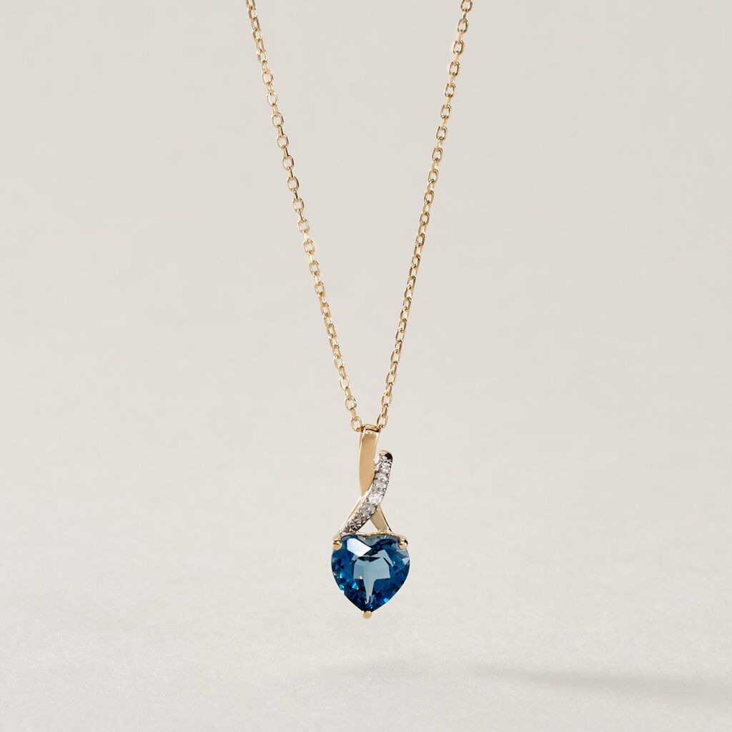 Collier Or Jaune Clothilde Topaze - Anniversaire Femme | Histoire d&rsquo;Or