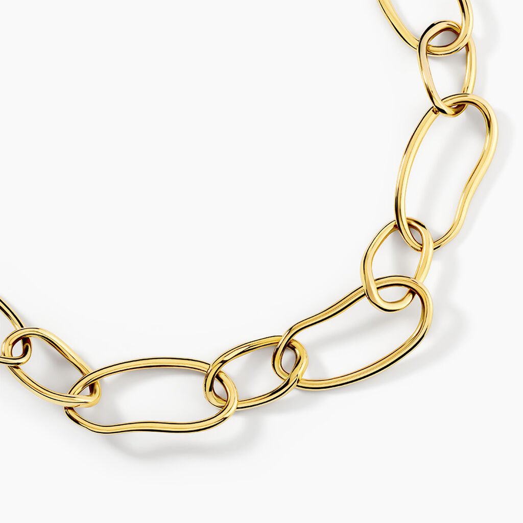 Collier Cecilie Acier Jaune - F&ecirc;te des m&egrave;res Femme | Histoire d&rsquo;Or