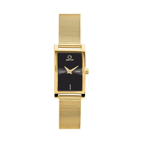 Montre O Watch Oblong Noir - Montres Femme | Histoire d&rsquo;Or
