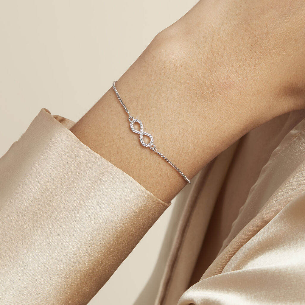 Bracelet Argent Blanc Anona Oxydes De Zirconium - Bracelets Femme | Histoire d’Or