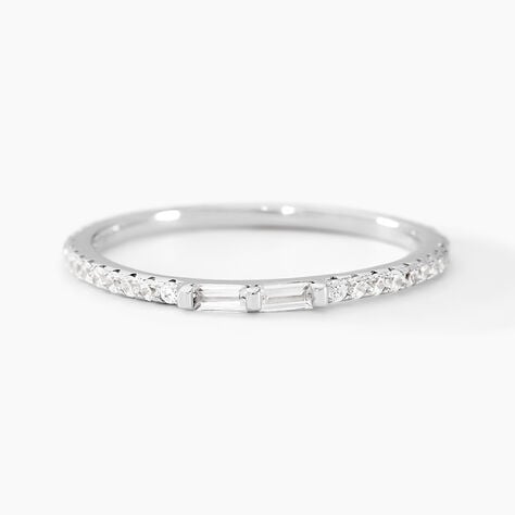 Bague Paoline Argent Blanc Oxyde De Zirconium - Bagues avec pierre Femme | Histoire d’Or