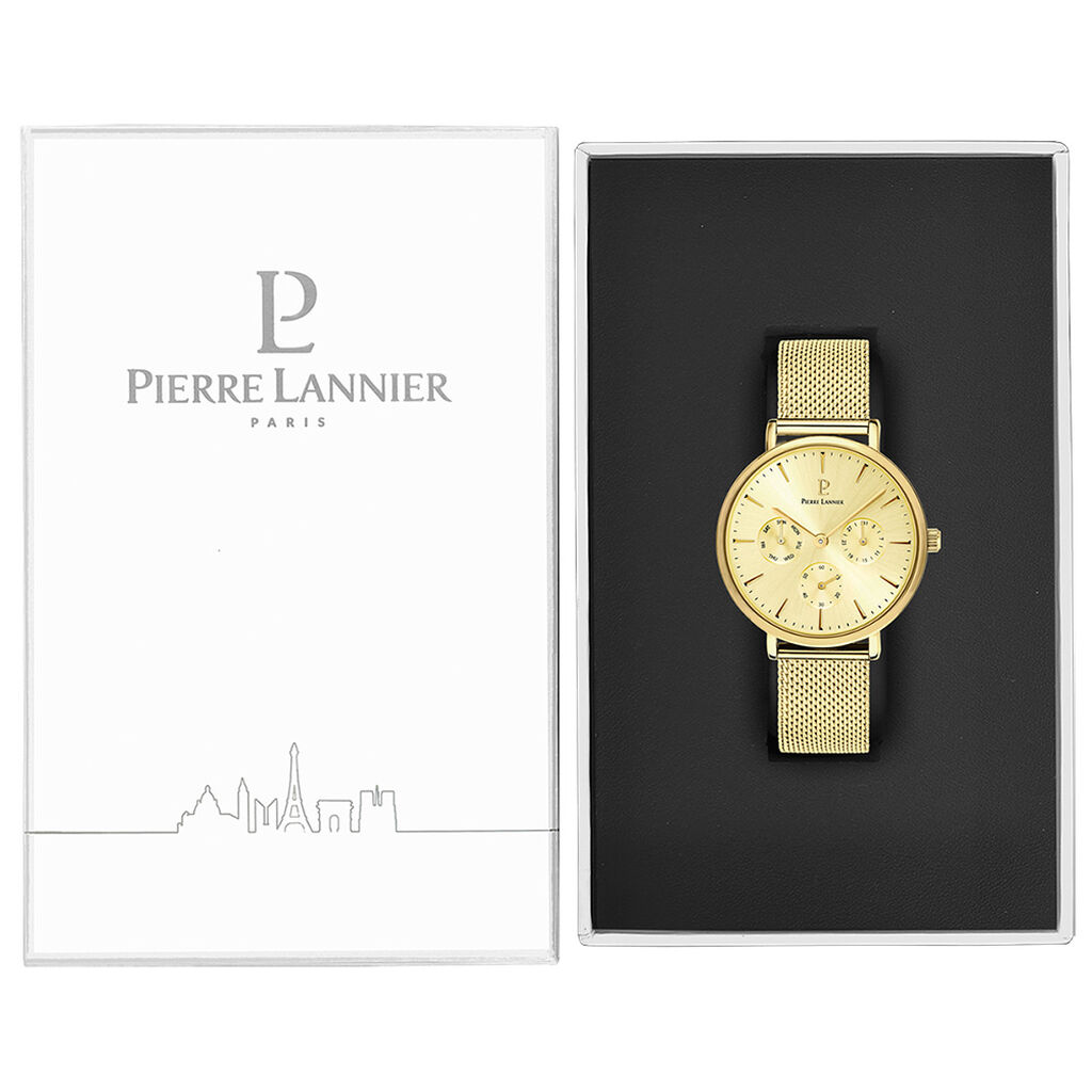 Montre Pierre Lannier Symphony Champagne - Montres Femme | Histoire d&rsquo;Or