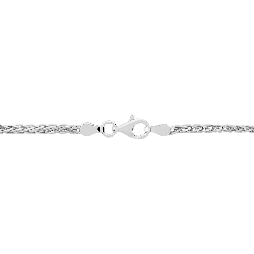 Bracelet Sherihane Maille Palmier Argent Blanc - Bracelets chaîne Femme | Histoire d’Or
