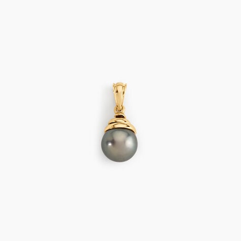 Pendentif Acme Or Jaune Perle De Culture De Tahiti - Pendentifs empierr&eacute;s Femme | Histoire d&rsquo;Or